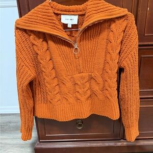 Pink Rose Women's Vibrant Orange Sweater